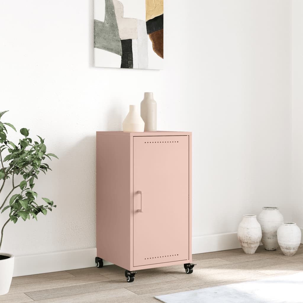Sideboard Pink 36x39x72 cm Steel