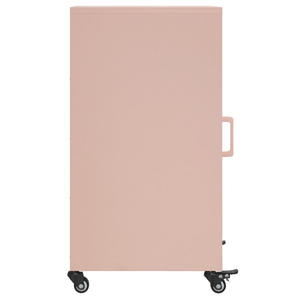 Sideboard Pink 36x39x72 cm Steel