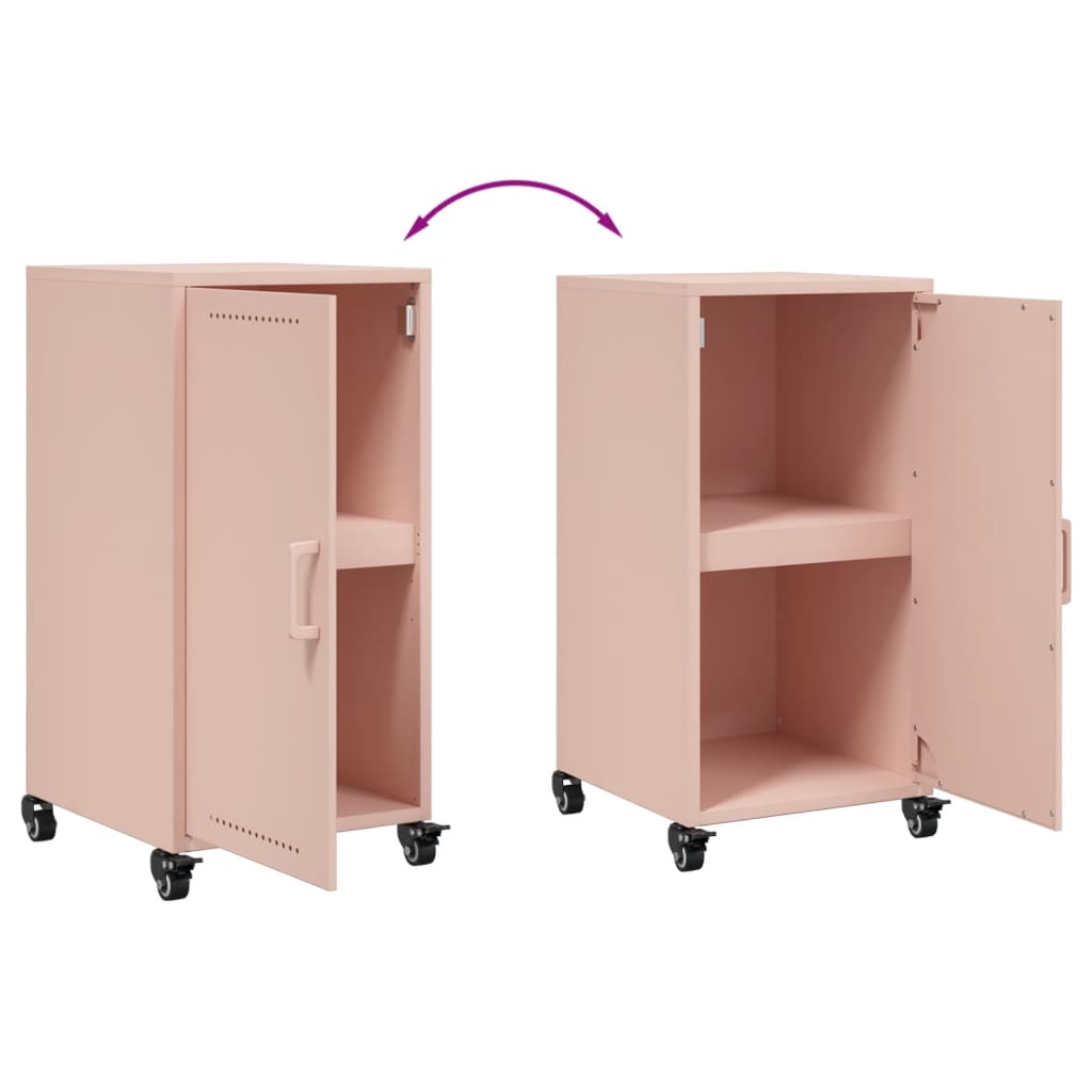 Sideboard Pink 36x39x72 cm Steel