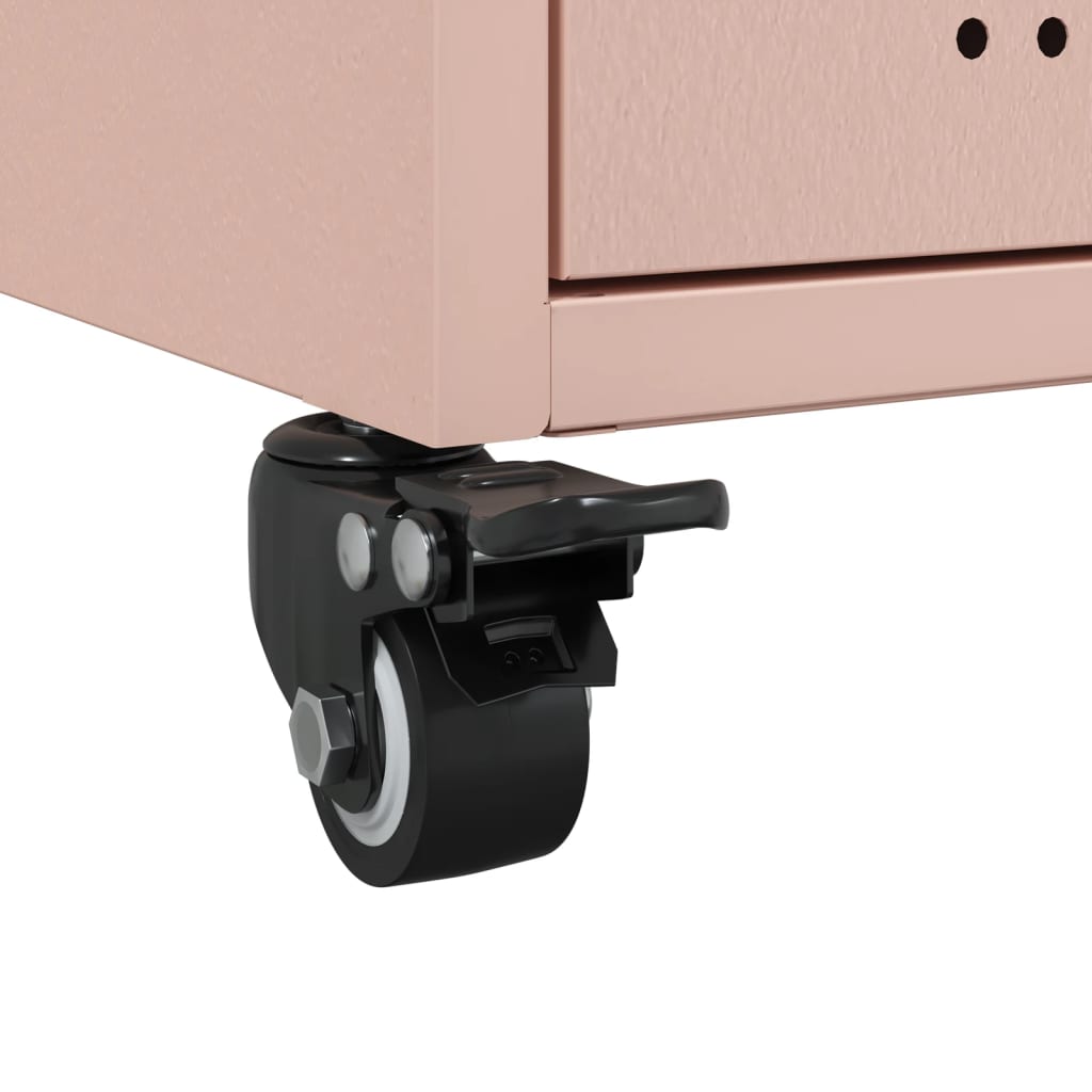 Sideboard Pink 36x39x72 cm Steel