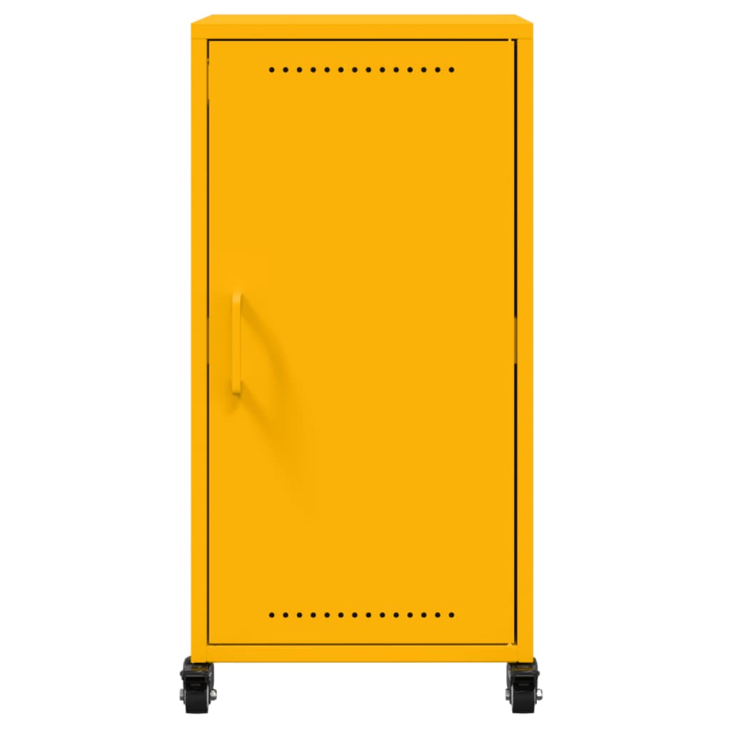 Sideboard Mustard Yellow 36x39x72 cm Steel