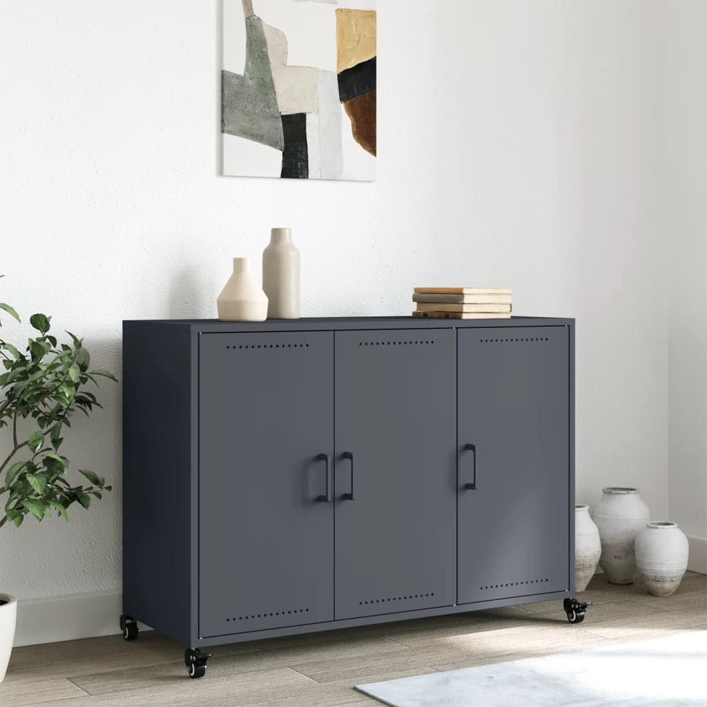 Sideboard Anthracite 100.5x39x72 cm Steel