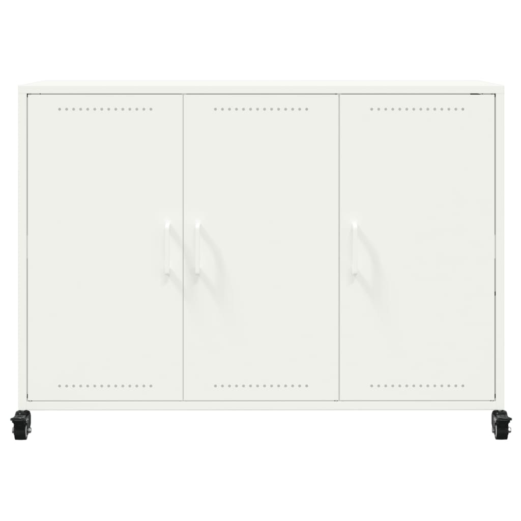 Sideboard White 100.5x39x72 cm Steel