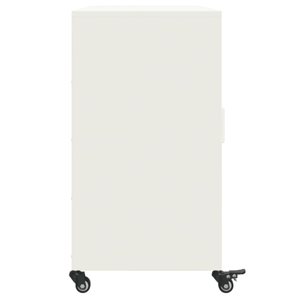 Sideboard White 100.5x39x72 cm Steel