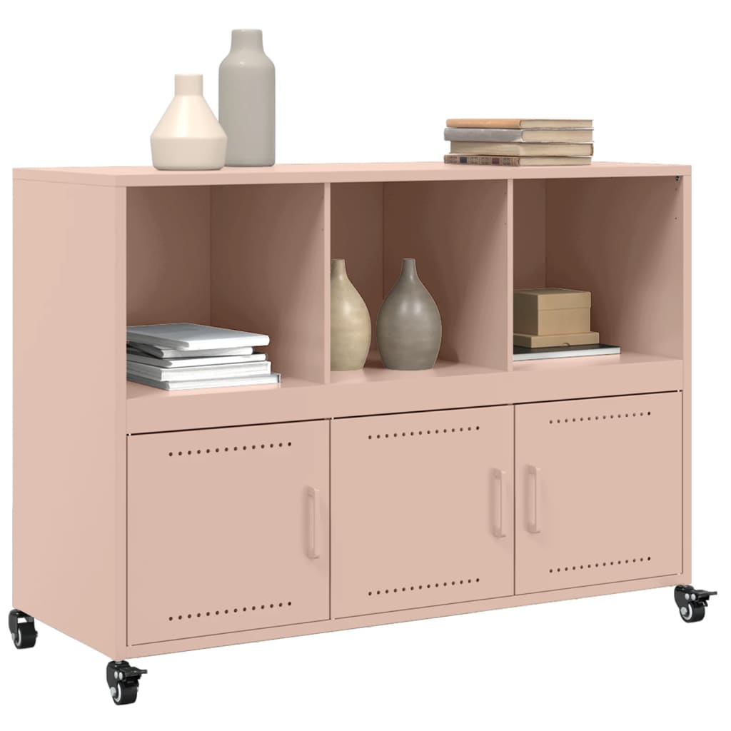 Sideboard Pink 100.5x39x72 cm Steel