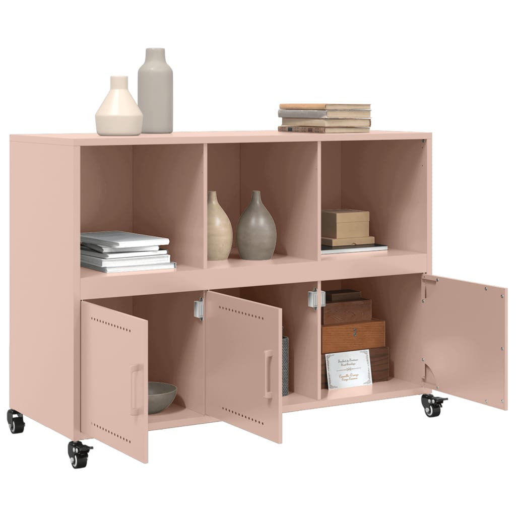 Sideboard Pink 100.5x39x72 cm Steel