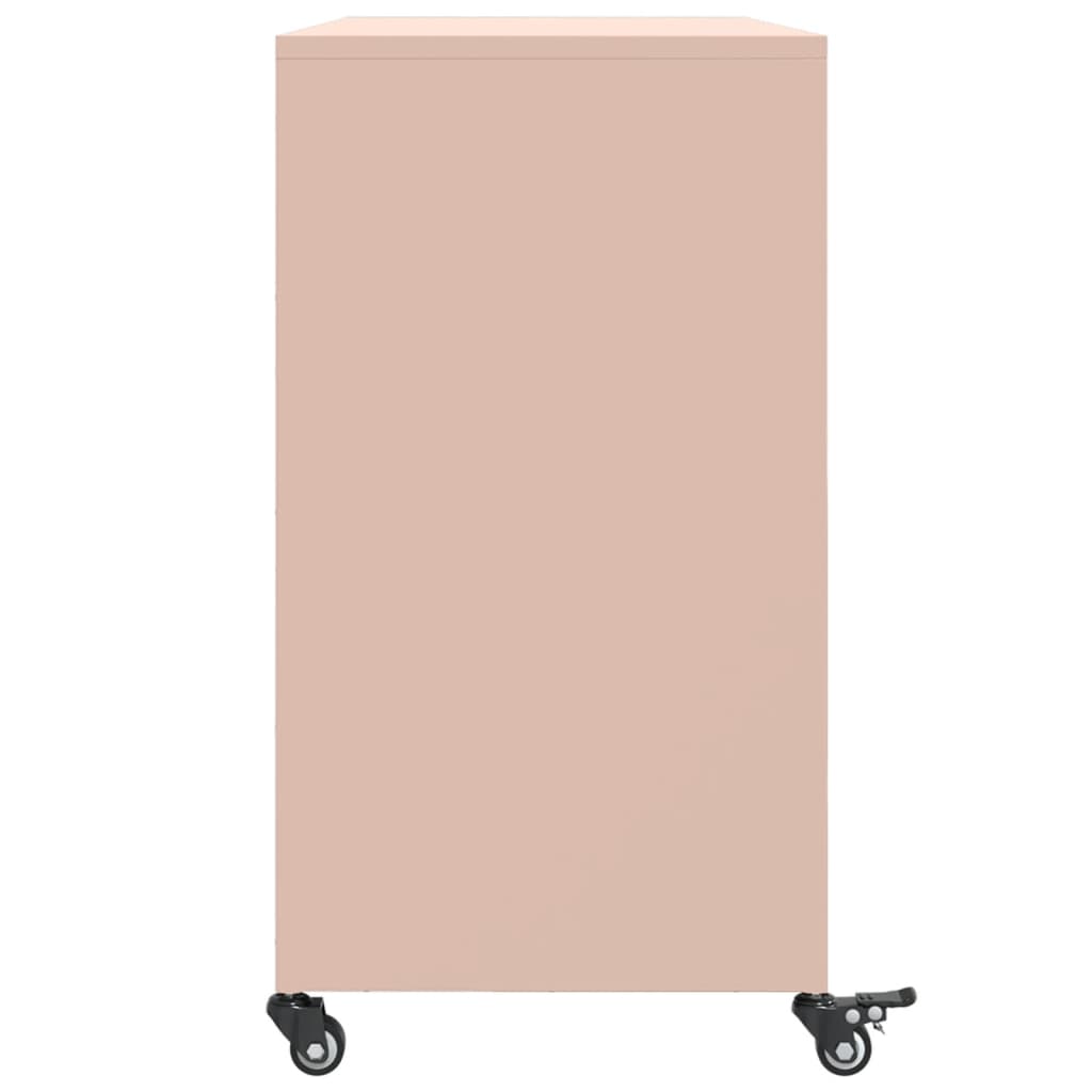 Sideboard Pink 100.5x39x72 cm Steel