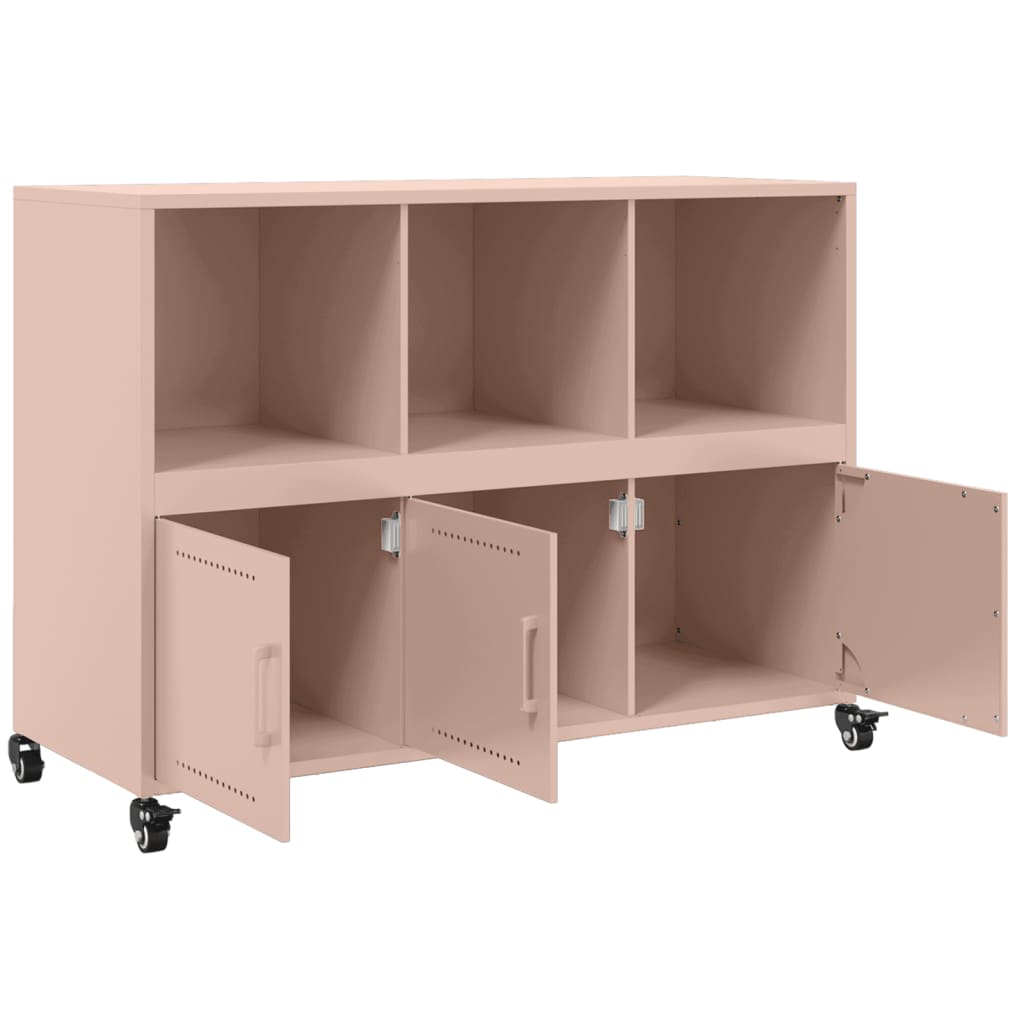 Sideboard Pink 100.5x39x72 cm Steel
