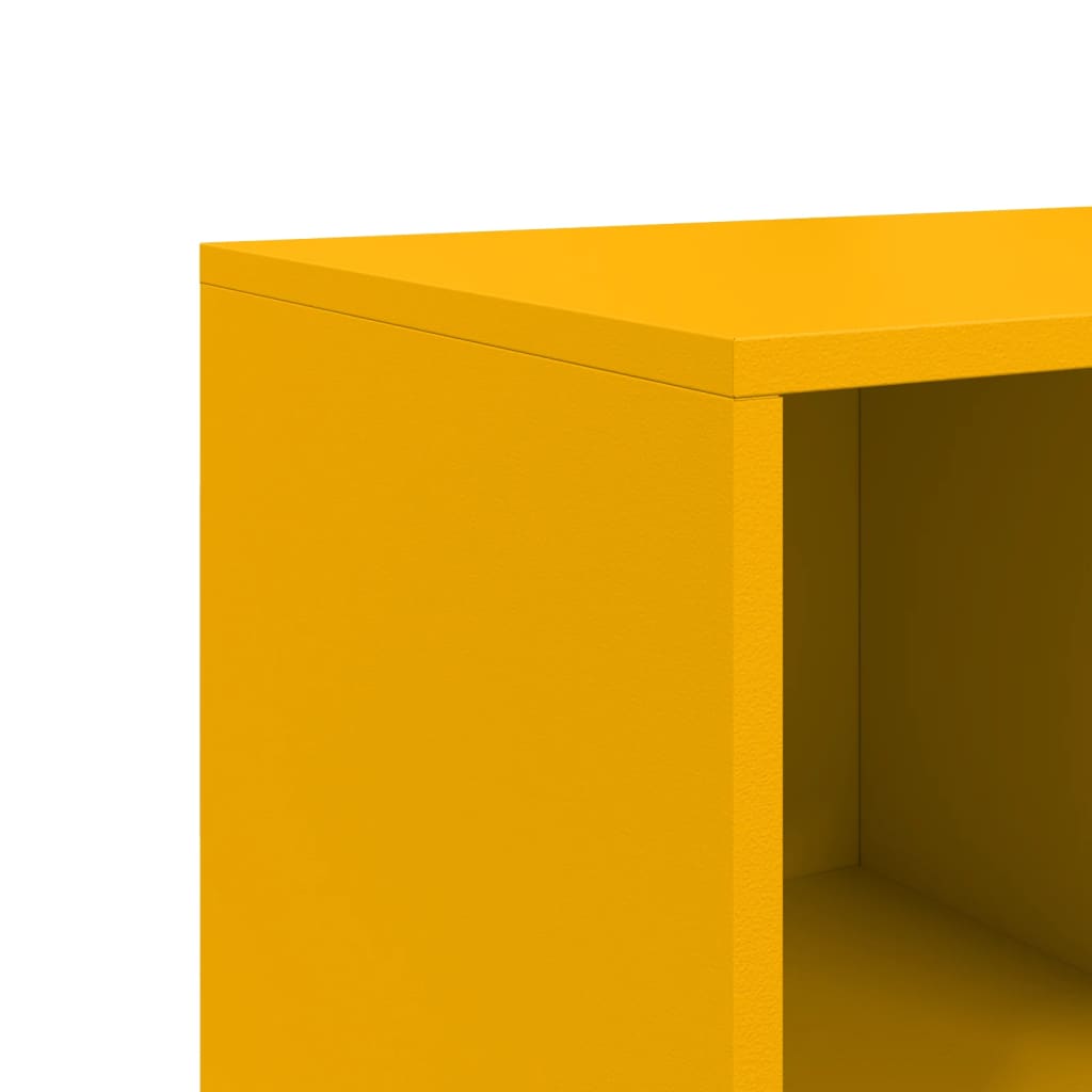 Sideboard Mustard Yellow 100.5x39x72 cm Steel