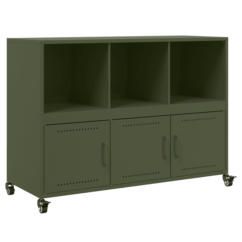 Sideboard Olive Green 100.5x39x72 cm Steel