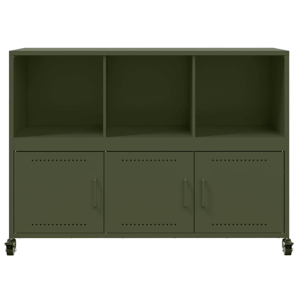 Sideboard Olive Green 100.5x39x72 cm Steel