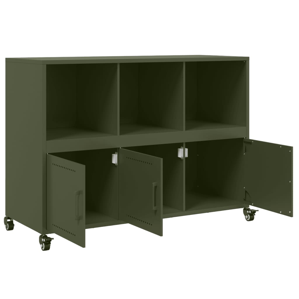 Sideboard Olive Green 100.5x39x72 cm Steel