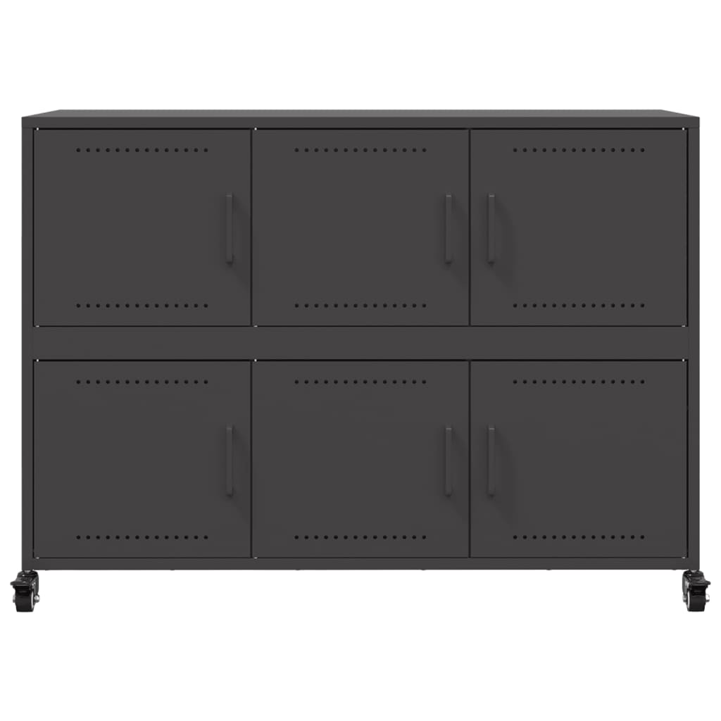 Sideboard Black 100.5x39x72 cm Steel
