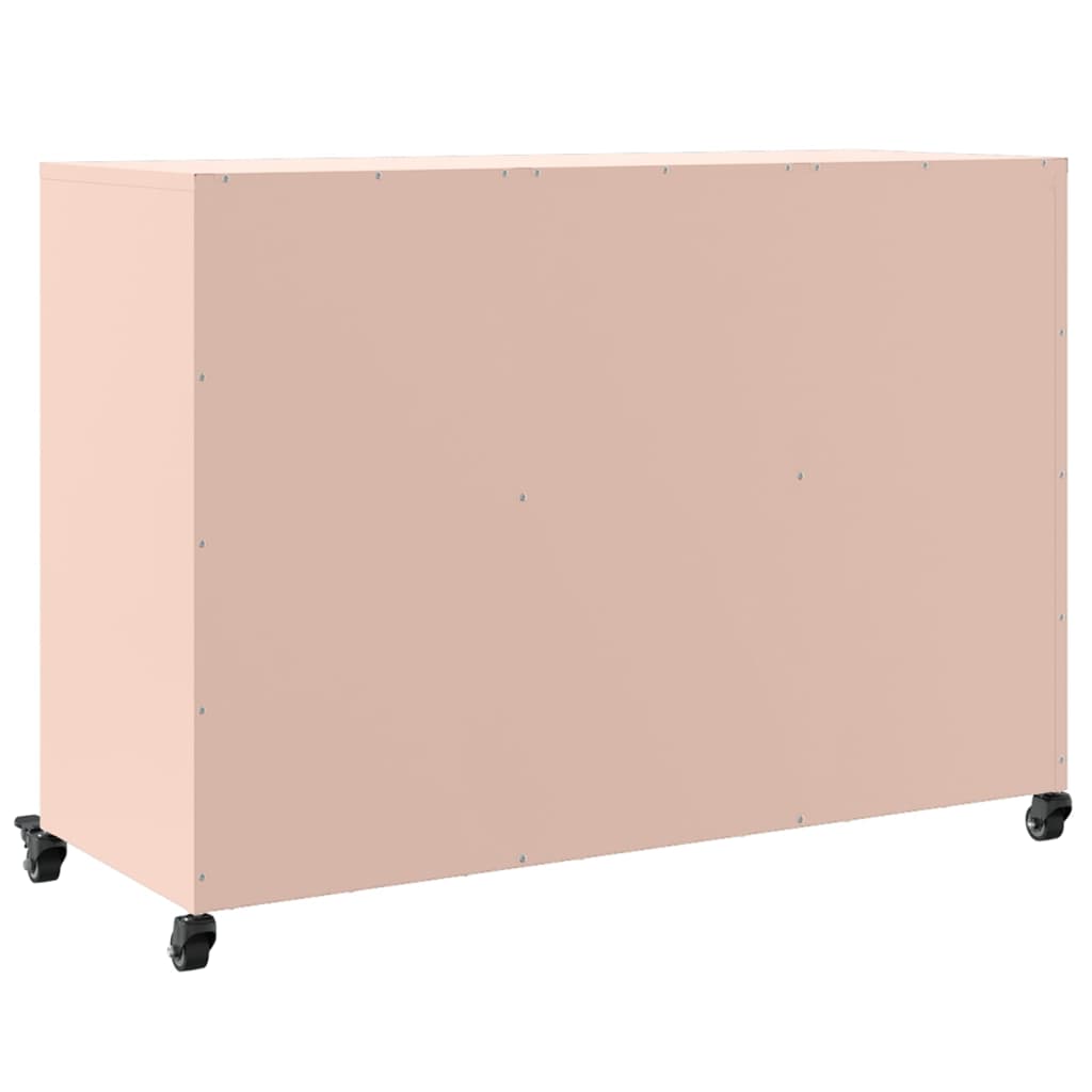 Sideboard Pink 100.5x39x72 cm Steel