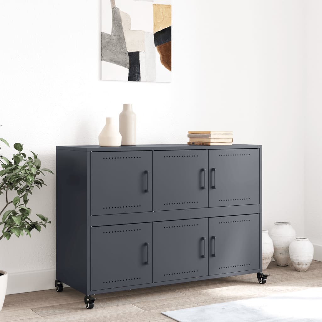 Sideboard Anthracite 100.5x39x72 cm Steel