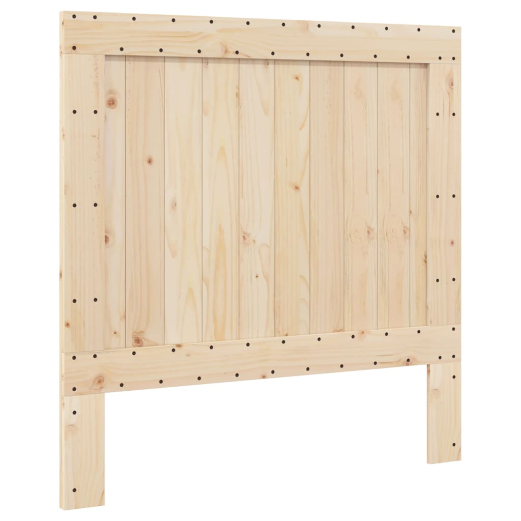 Bed Frame without Mattress  Grey 100x200 cm Solid Wood Pine