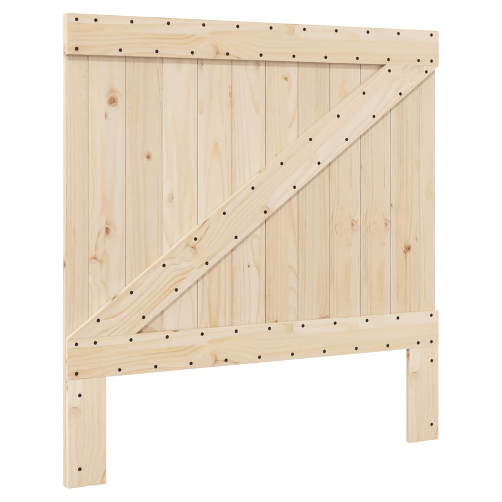 Bed Frame without Mattress  Grey 100x200 cm Solid Wood Pine