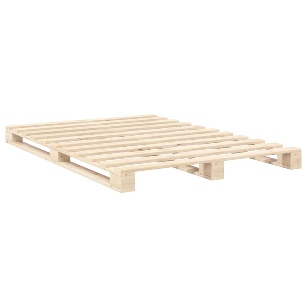 Bed Frame without Mattress with Headboard 160x200 cm Solid Wood