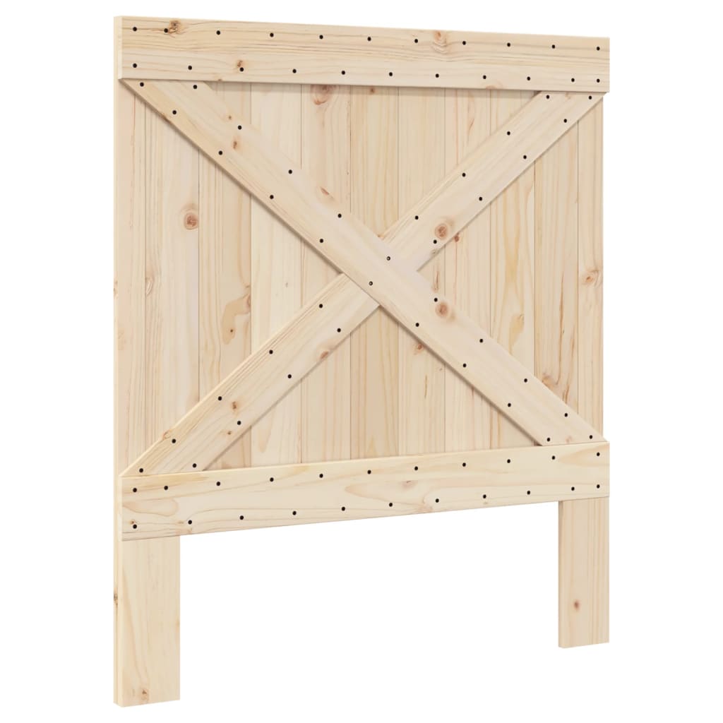 Bed Frame without Mattress  Grey 90x200 cm Solid Wood Pine