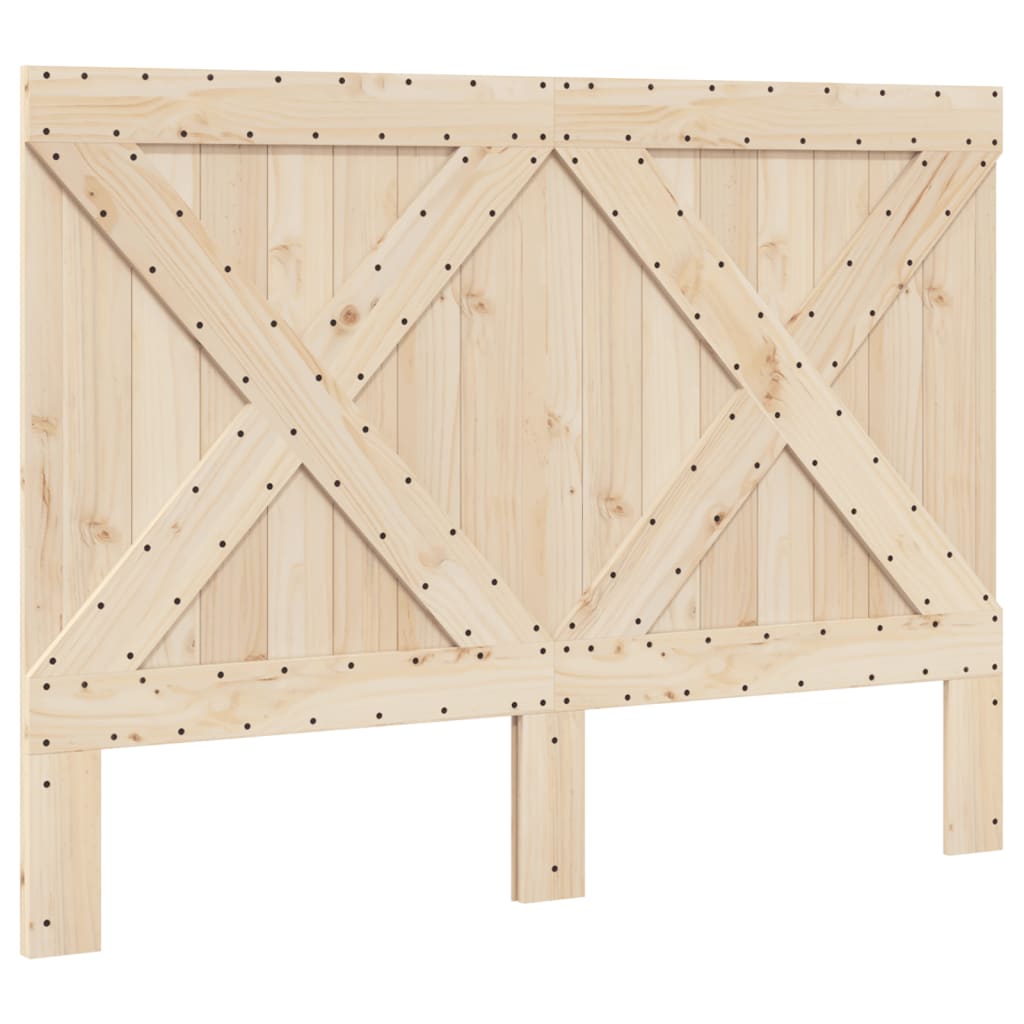 Bed Frame without Mattress  Grey 160x200 cm Solid Wood Pine