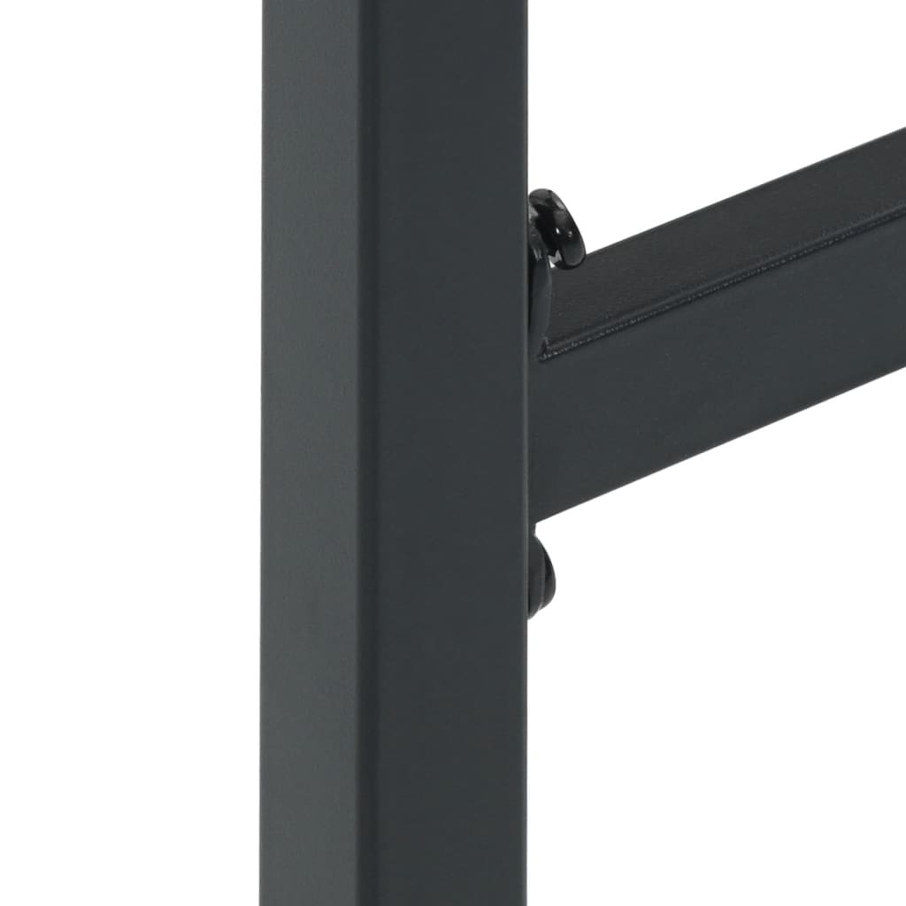 Bar Stools 2 pcs Black 38x38x80 cm Powder-coated Steel