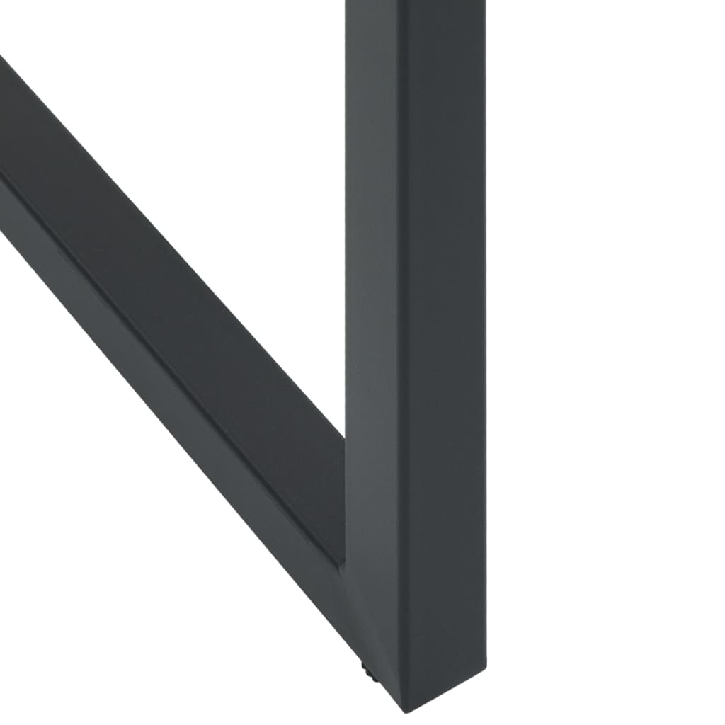 Bar Stools 2 pcs Black 38x38x80 cm Powder-coated Steel