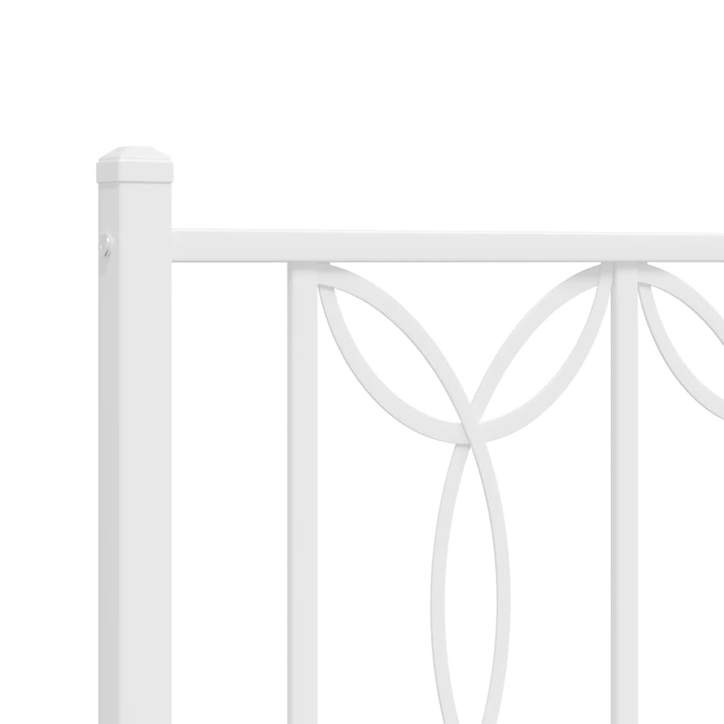 Metal Headboard White 193 cm