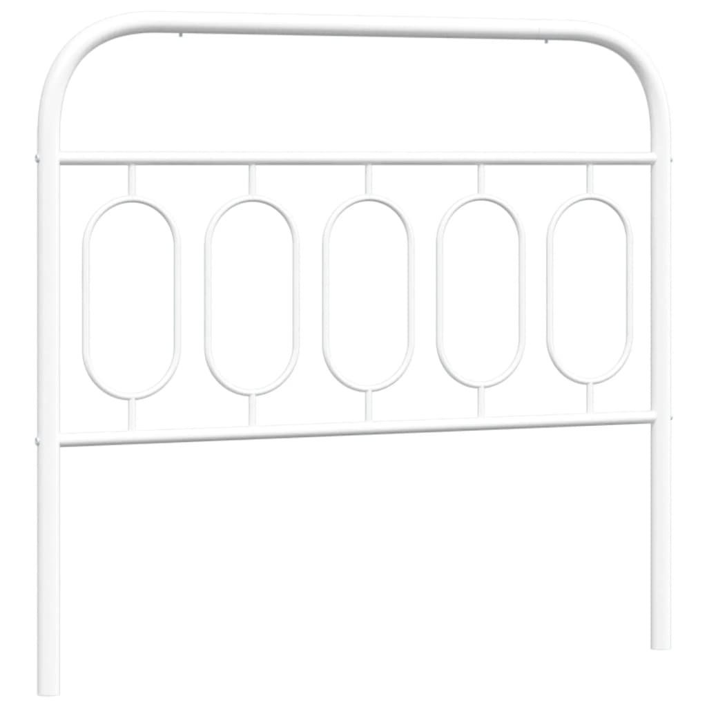 Metal Headboard White 107 cm