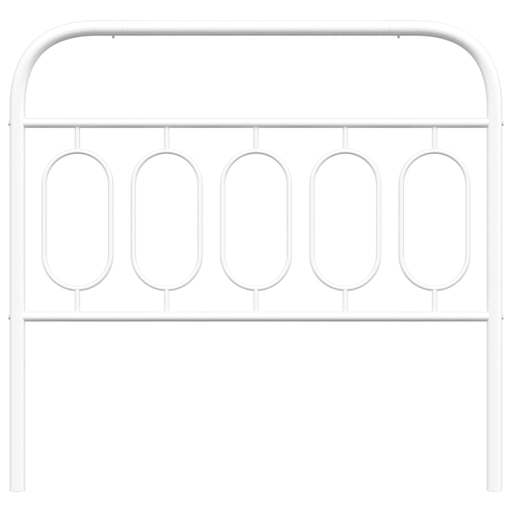 Metal Headboard White 107 cm