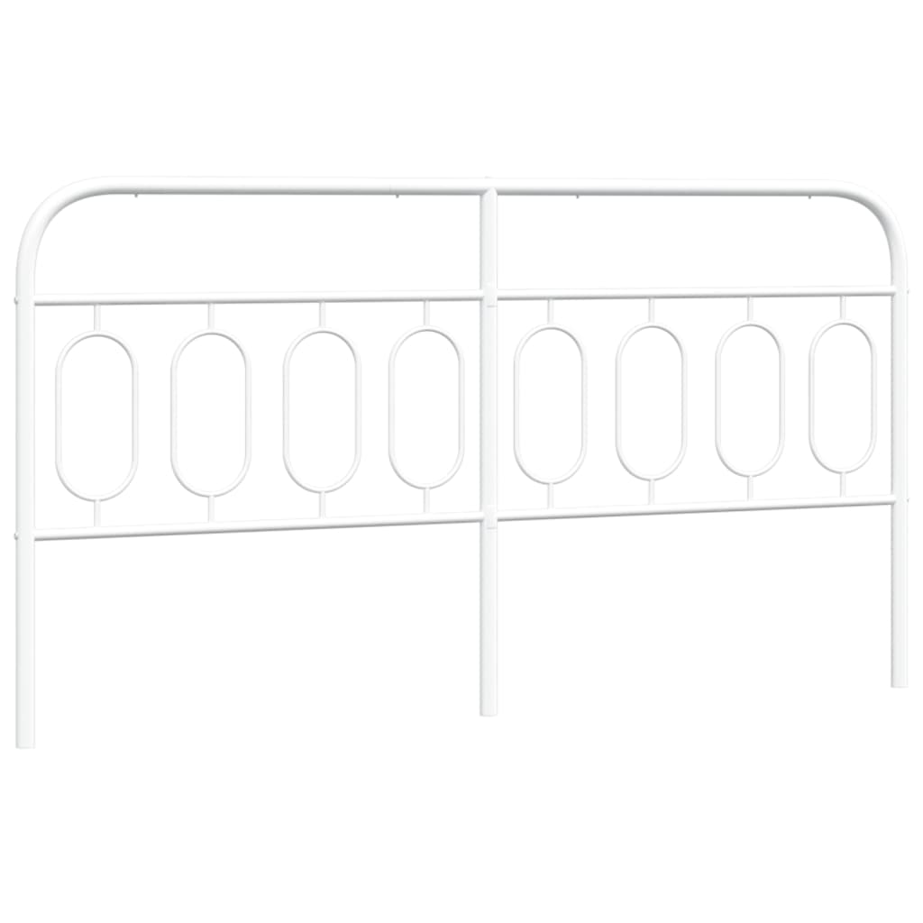 Metal Headboard White 183 cm