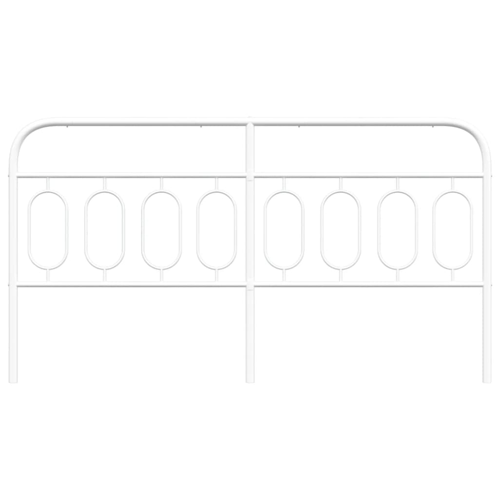 Metal Headboard White 183 cm