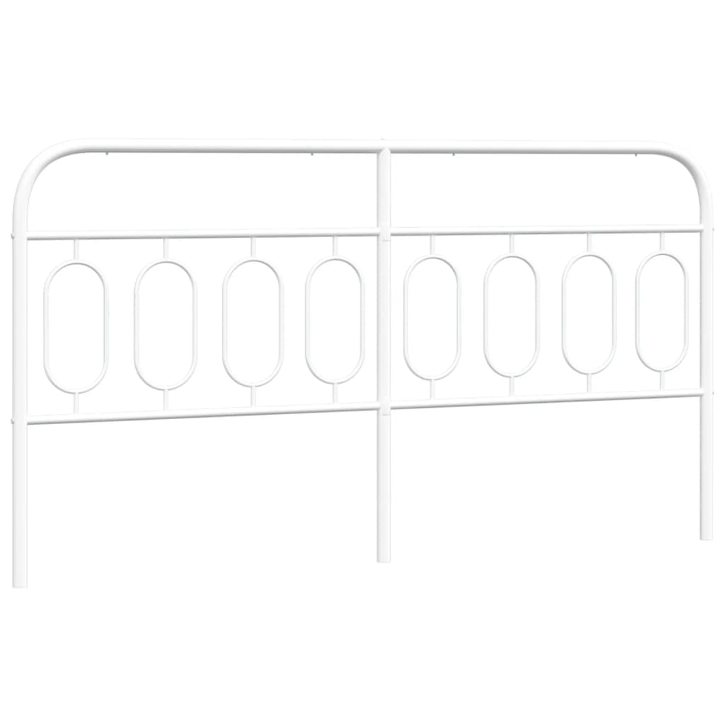 Metal Headboard White 193 cm