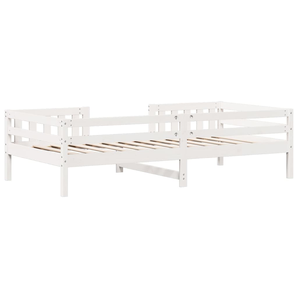 Bed Frame White 80x200 cm Solid Wood Pine
