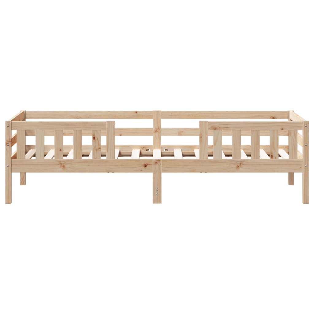 Bed Frame 90x190 cm Single Solid Wood Pine