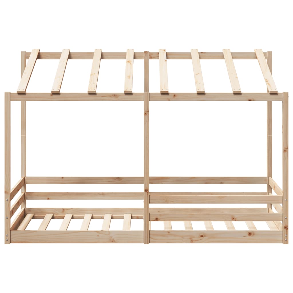 Kids' Bed with Roof 80x200 cm Solid Wood Pine