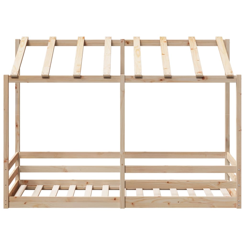 Kids' Bed with Roof 90x190 cm Solid Wood Pine