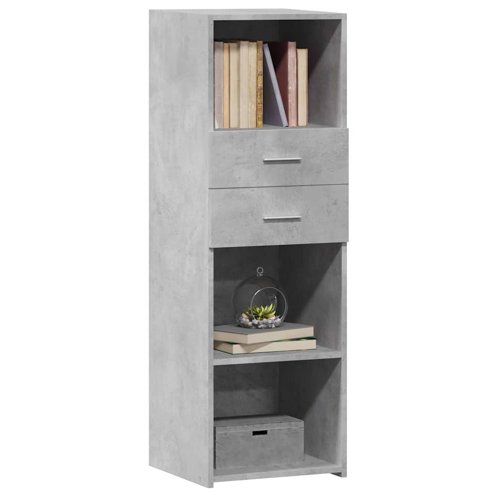 Highboard Concrete Grey 40x42.5x124 cm Engineered Wood