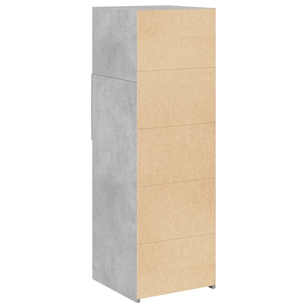 Highboard Concrete Grey 40x42.5x124 cm Engineered Wood