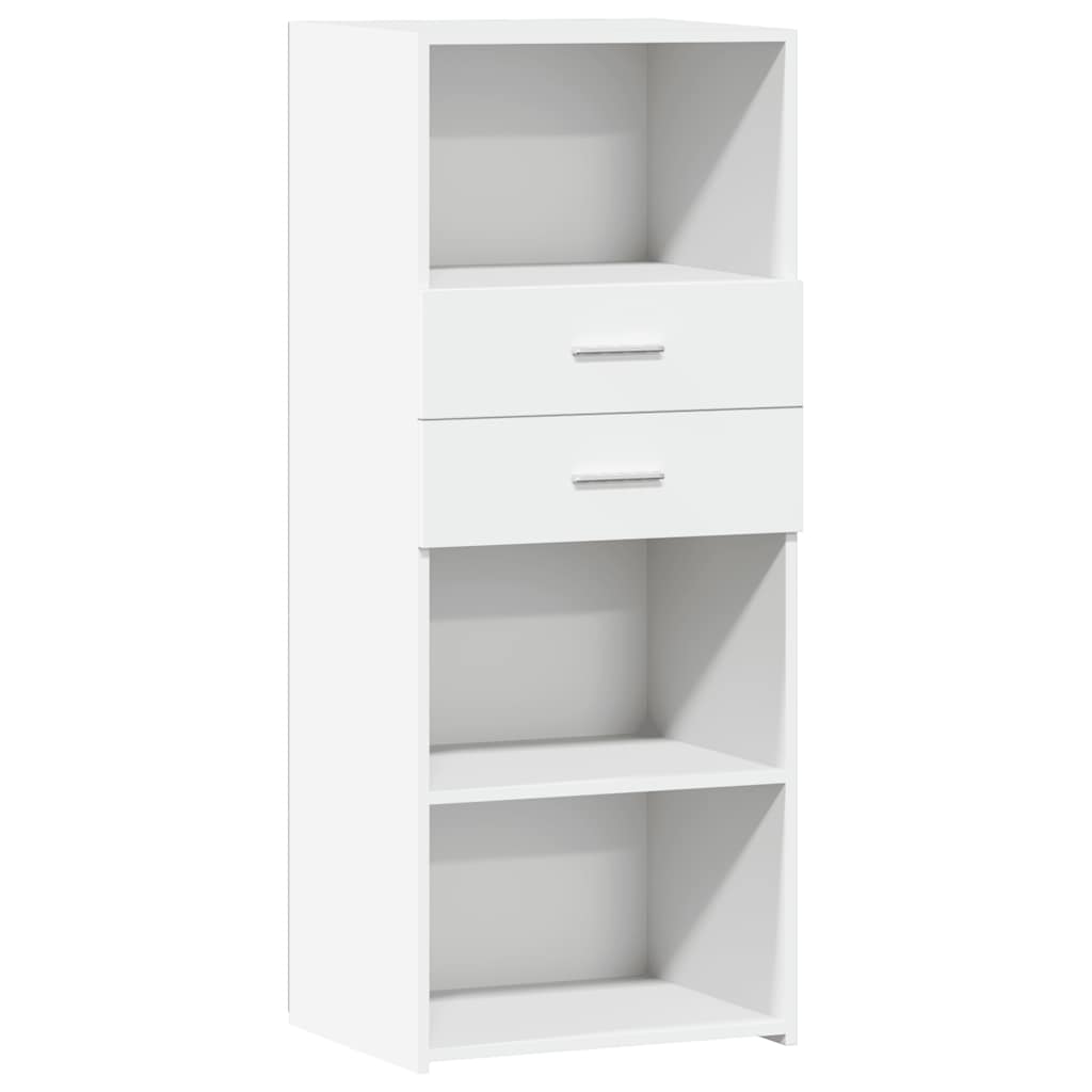 Highboard White 50x42.5x124 cm Engineered Wood