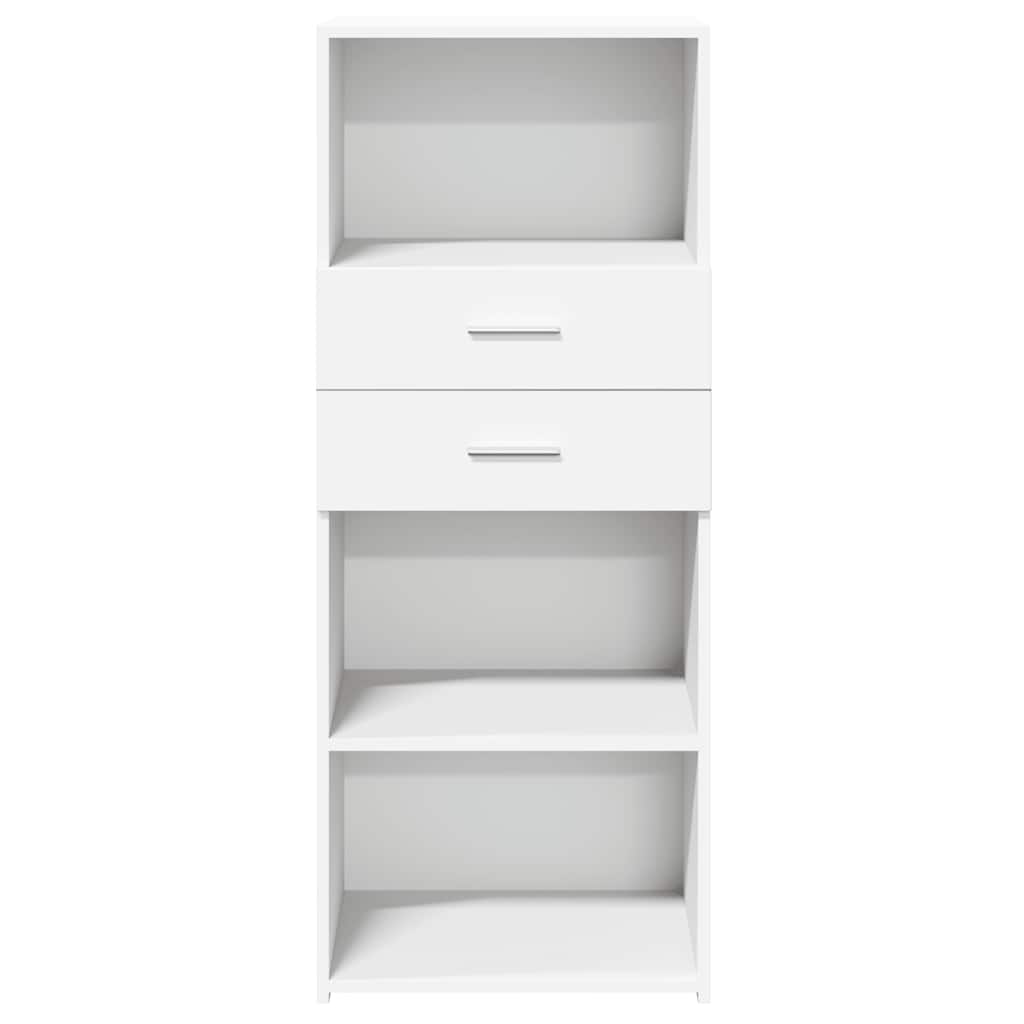 Highboard White 50x42.5x124 cm Engineered Wood