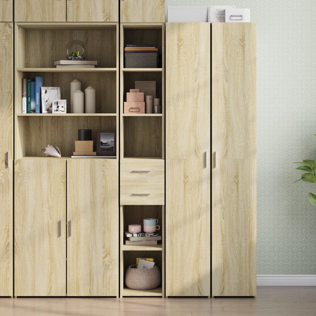Highboard Sonoma Oak 30x42.5x185 cm Engineered Wood