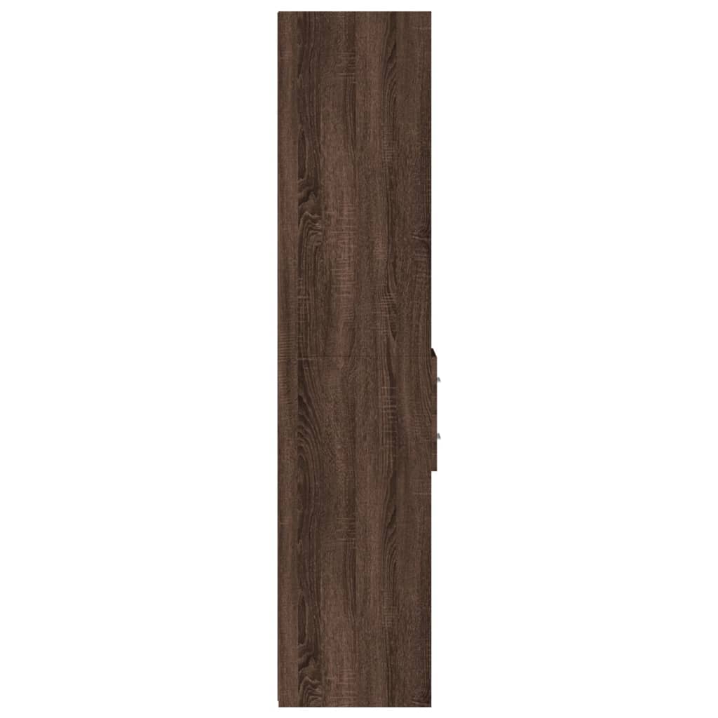 Highboard Brown Oak 30x42.5x185 cm Engineered Wood
