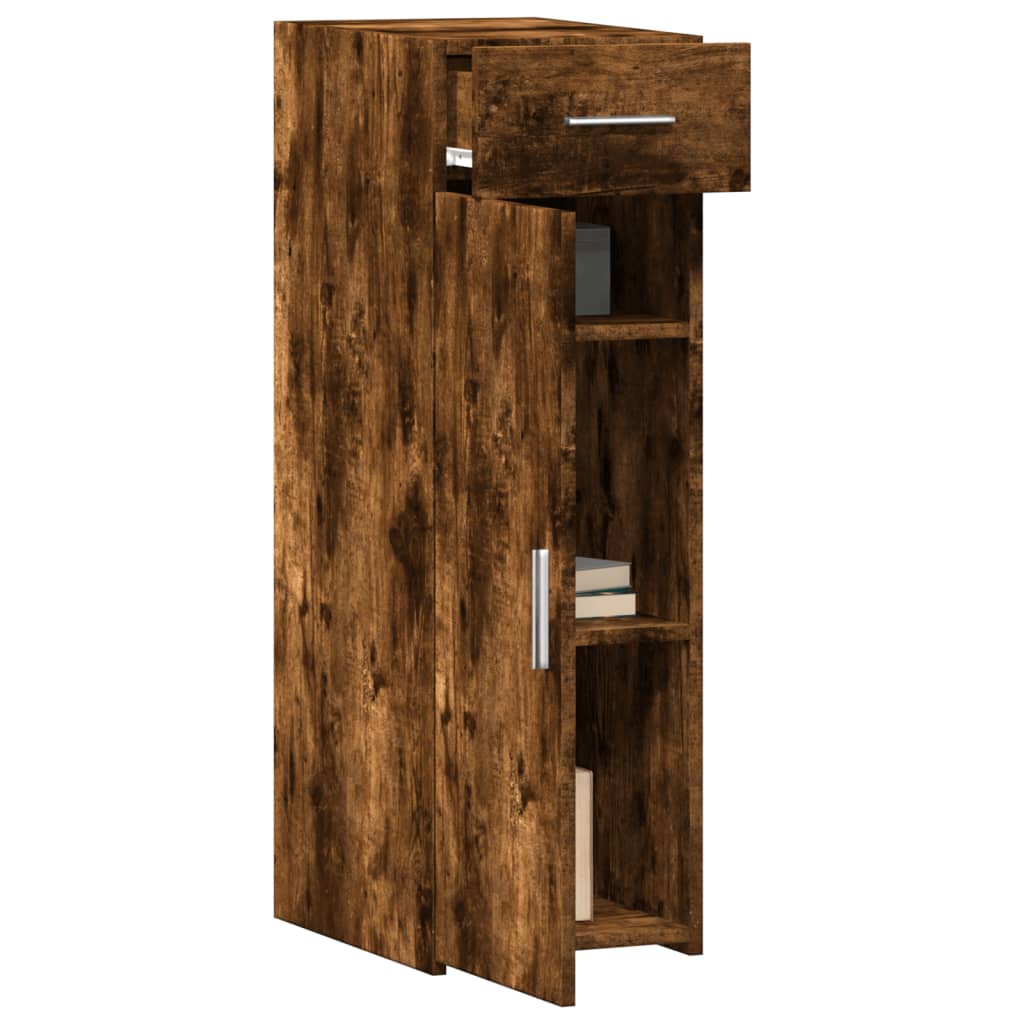 Sideboard Smoked Oak 30x42.5x93 cm Engineered Wood
