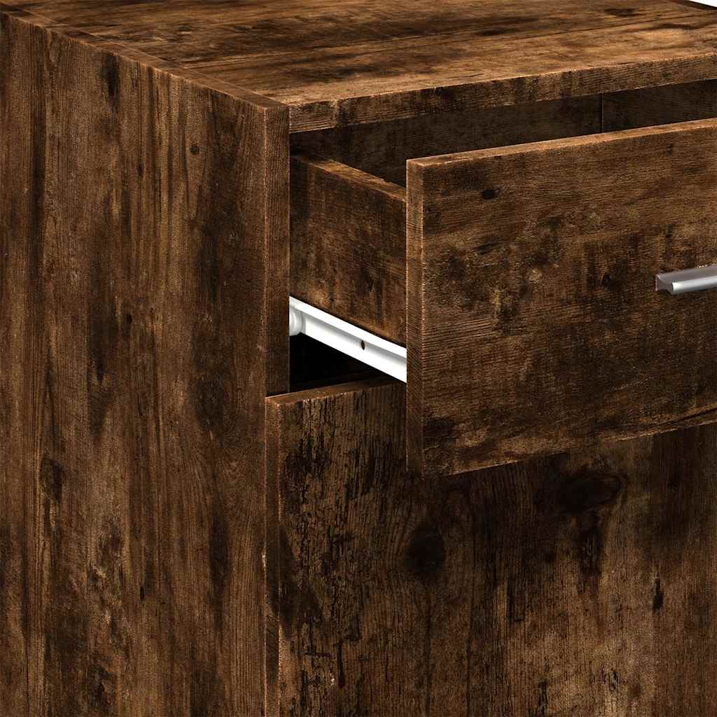 Sideboard Smoked Oak 40x42.5x93 cm Engineered Wood