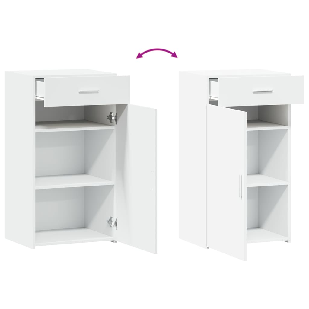 Sideboard White 50x42.5x93 cm Engineered Wood