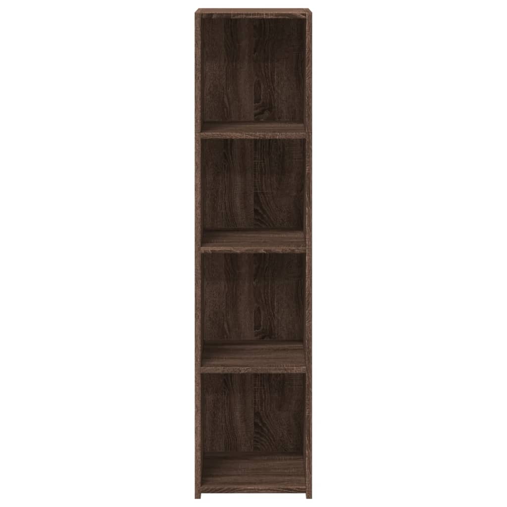 Highboard Brown Oak 30x41x124 cm Engineered Wood