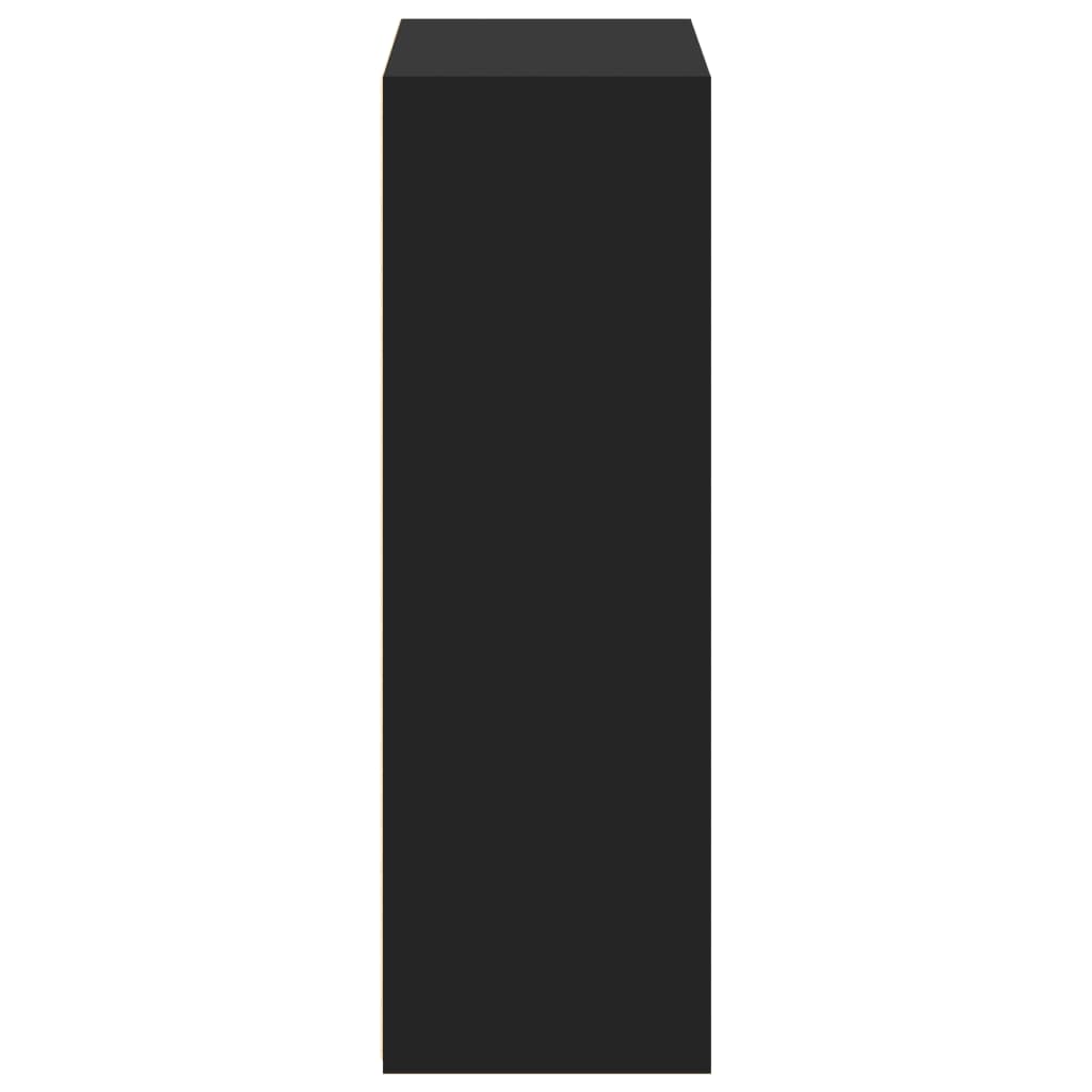 Highboard Black 70x41x124 cm Engineered Wood