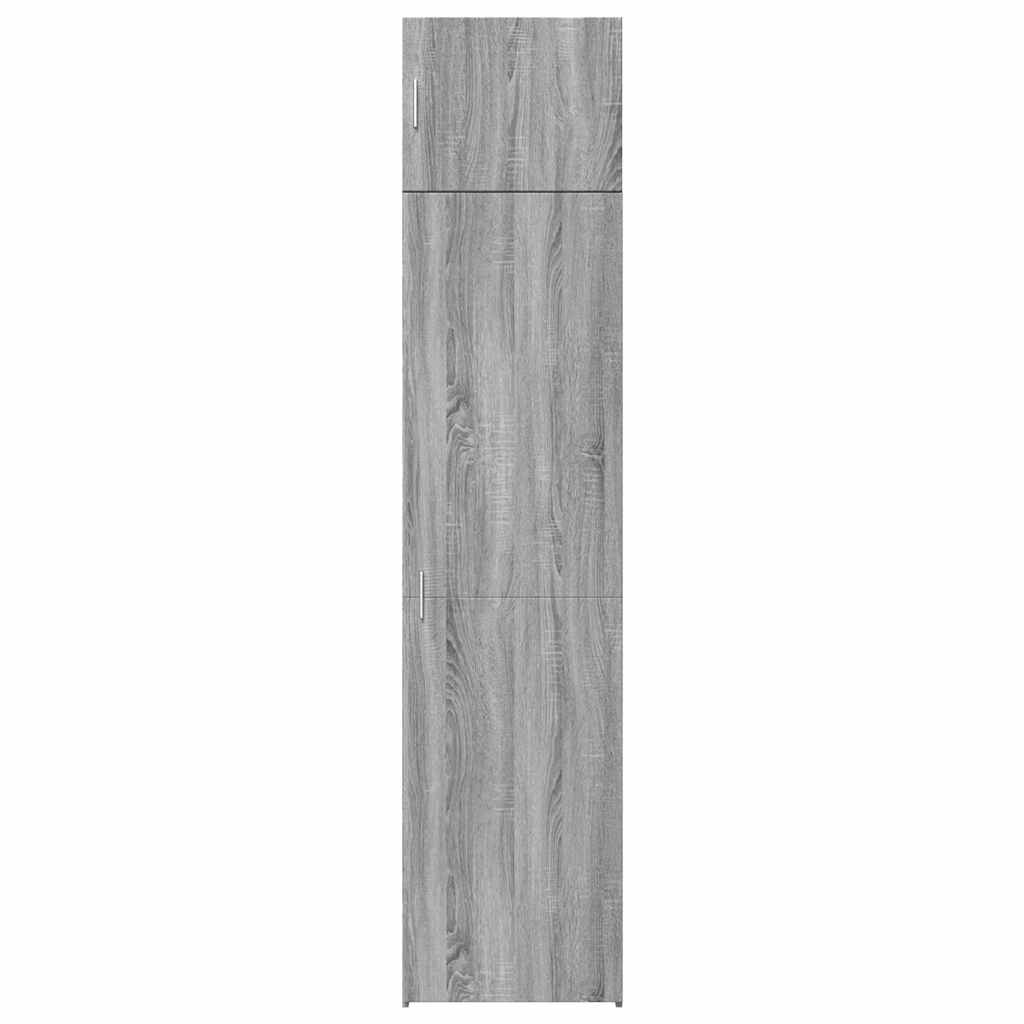 Slim Storage Cabinet Grey Sonoma 50x42.5x225 cm Engineered Wood