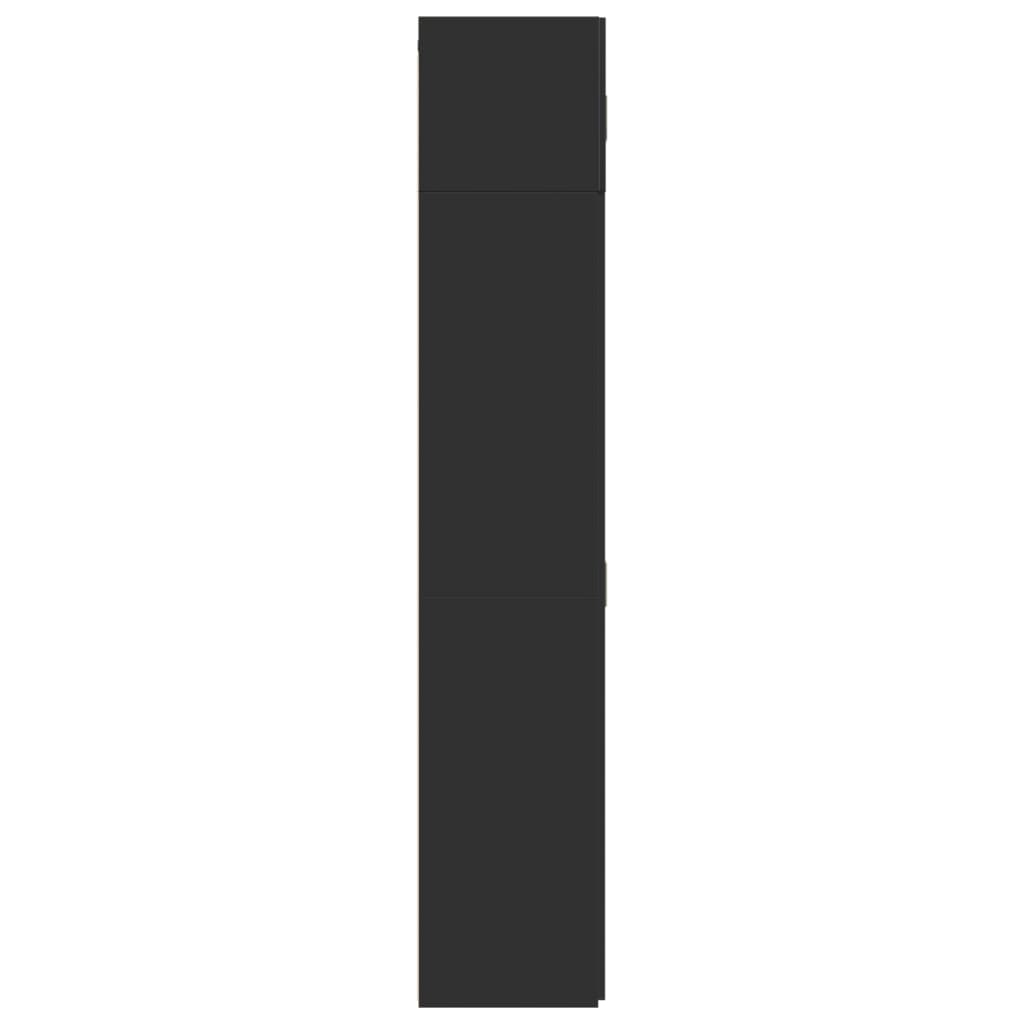 Storage Cabinet Black 70x42.5x225 cm Engineered Wood