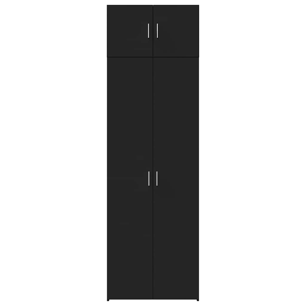 Storage Cabinet Black 70x42.5x225 cm Engineered Wood